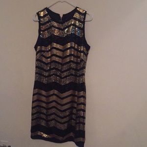 Vince Camuto Sequin Shift Dress Size 12